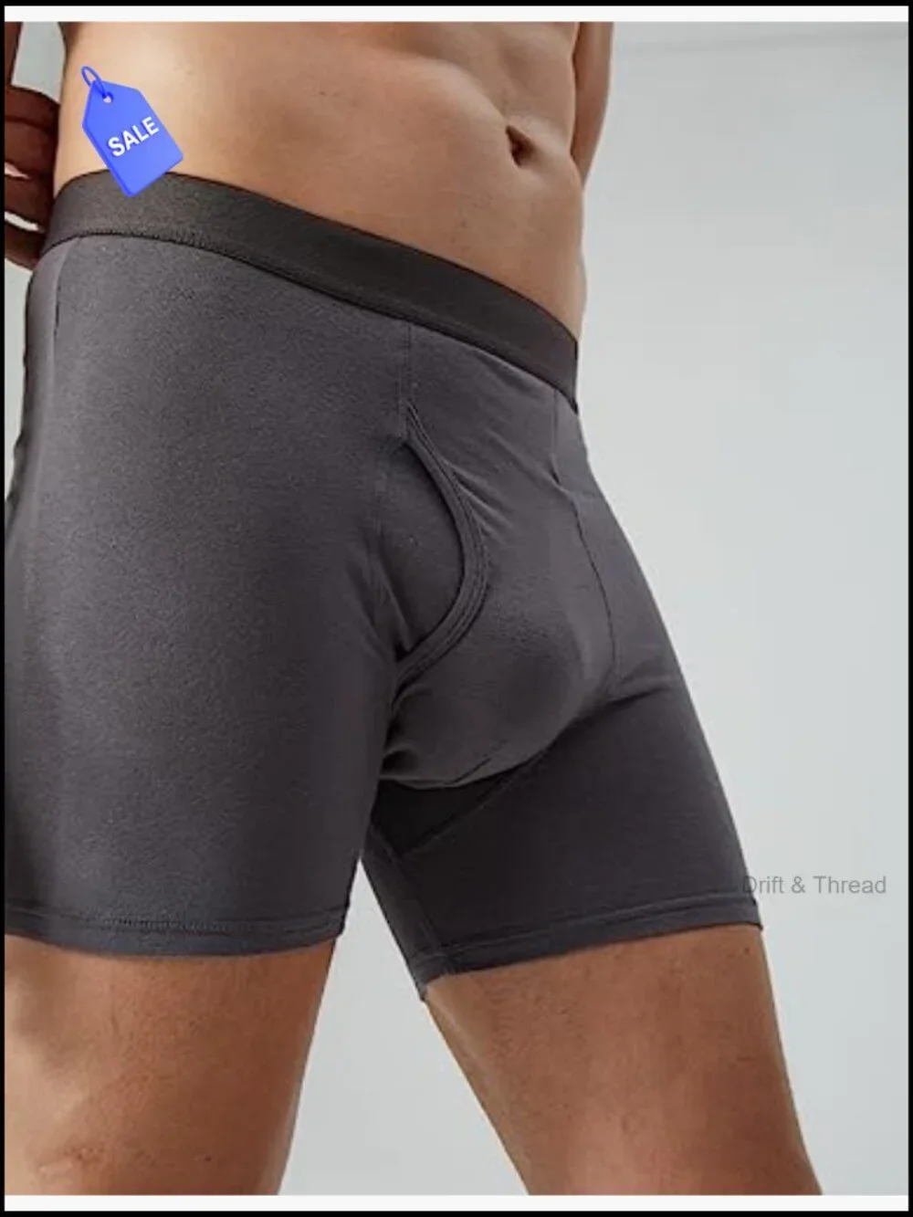 Men's Cotton Boxer Briefs 5-Pack, No Ride-Up, Tag Free, Compression Pouch